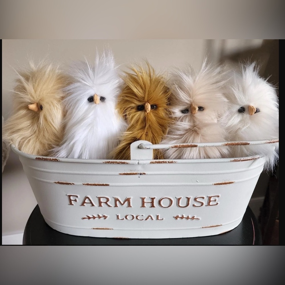 ADORABLE “chicken nugget” chick stuffed animal plushie in pumpkin spice 5.5”